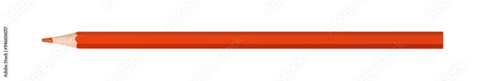 brown colored pencil isolated on white background close up brown colored pencil isolated on white background close up