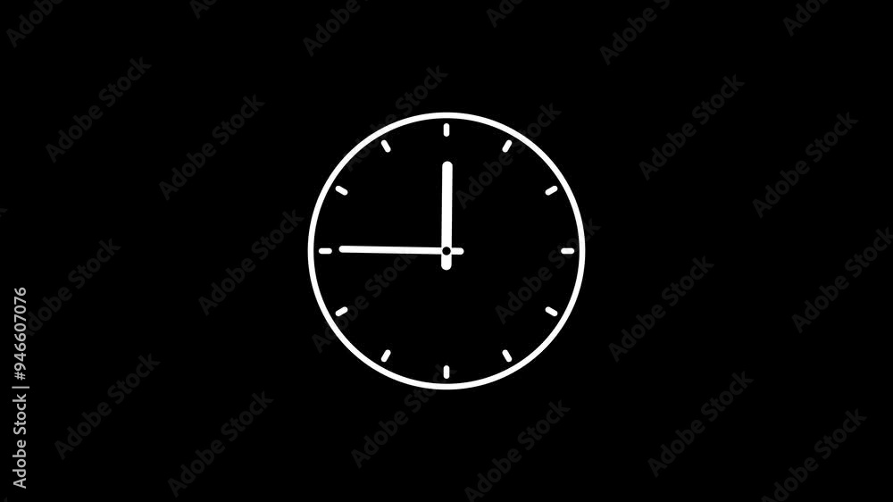 Clock faces and time. Many white time lapse clock faces spinning round and moving over a black background. Clock faces and time. Many white time lapse clock faces spinning round and moving over a black background.