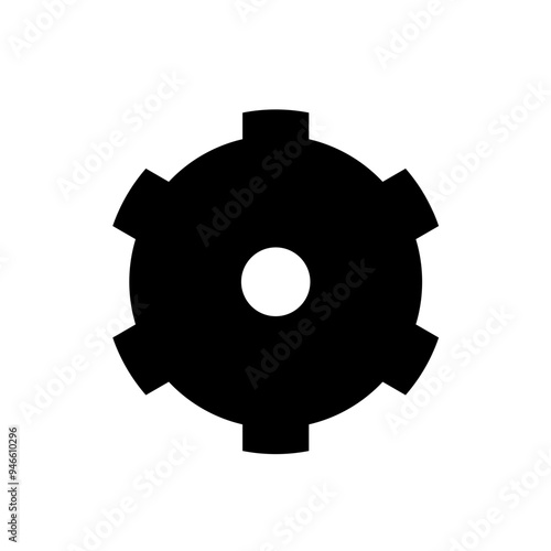 Icon Signs and symbols of gear settings photo