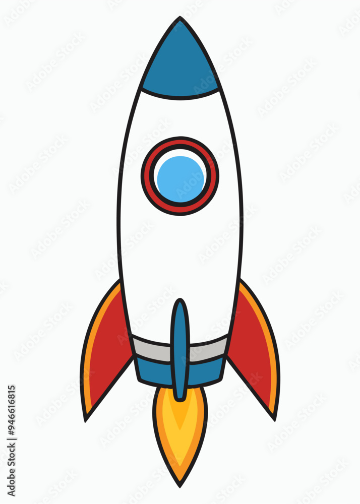 rocket in space illustration rocket in space illustration