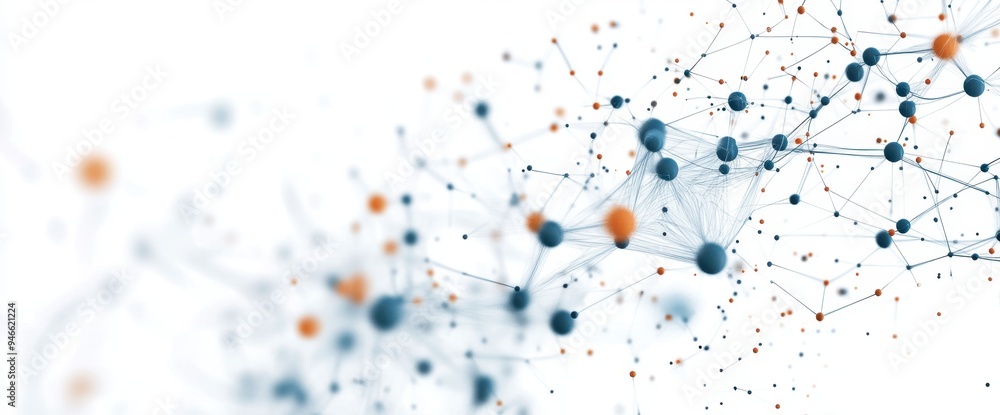 Abstract neural network background with white and gray color Generative AI Abstract neural network background with white and gray color Generative AI
