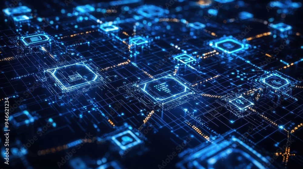A blockchain technology concept illustrating the secure and decentralized nature of blockchain networks, with visual elements representing the digital ledger and interconnected nodes, set against a A blockchain technology concept illustrating the secure and decentralized nature of blockchain networks, with visual elements representing the digital ledger and interconnected nodes, set against a
