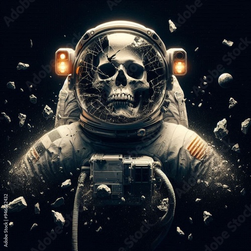 astronaut in space photo