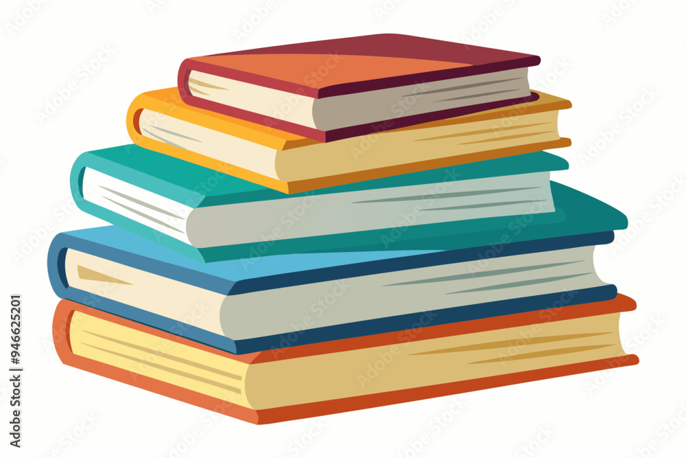 Stack of books watercolor clipart illustration with isolated background
Stack of books watercolor clipart illustration with isolated background