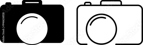 Camera icon set