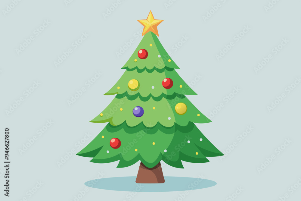 Christmas tree watercolor clipart illustration with isolated background.
Christmas tree watercolor clipart illustration with isolated background.