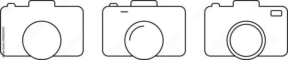 Photo camera line icon Photo camera line icon