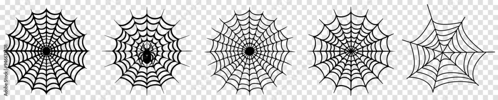 Obraz premium Spider web icons