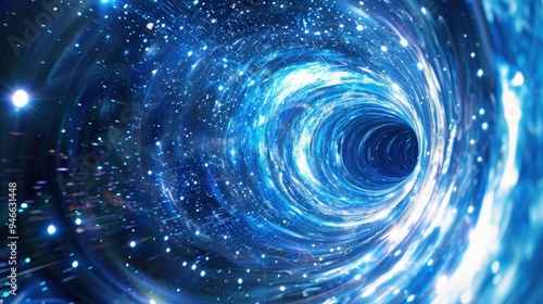 Abstract geometric pattern includes a circle background. The texture and motion are round.