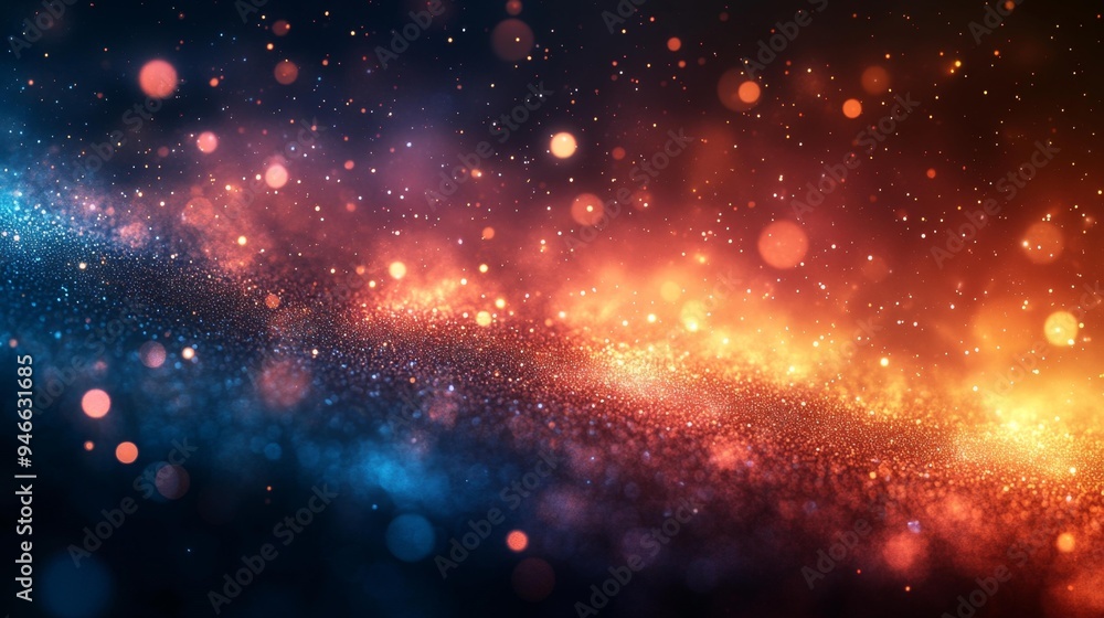 Obraz premium Glittering Abstract Light Background Generative AI