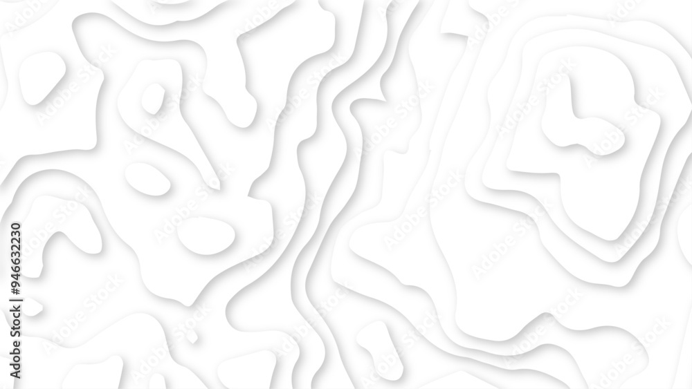Abstract design with black and white abstract background, Wave paper cut background. topographic line contour map background. paper texture design. Abstract design with black and white abstract background, Wave paper cut background. topographic line contour map background. paper texture design.