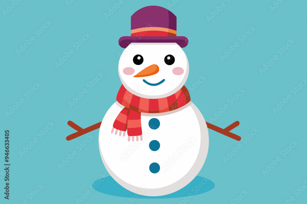 Snowman clipart, isolated vector illustration. Snowman clipart, isolated vector illustration.