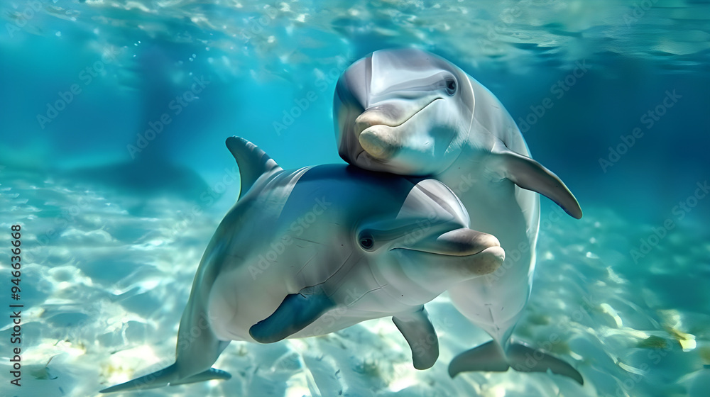 Obraz premium dolphin in water