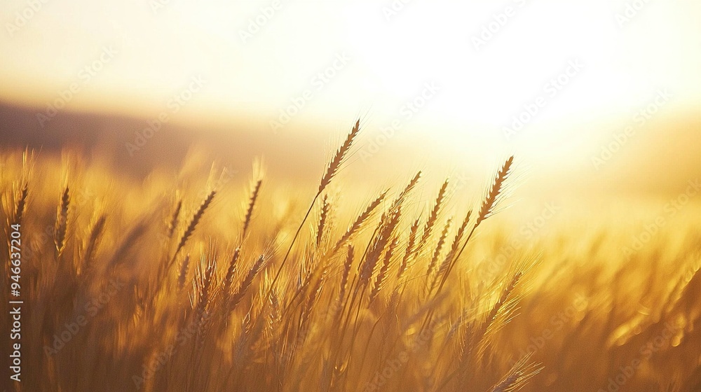 A grassy field under bright skies, with sunlight filtering through the clouds and a softly blurred image of the grass in the foreground A grassy field under bright skies, with sunlight filtering through the clouds and a softly blurred image of the grass in the foreground