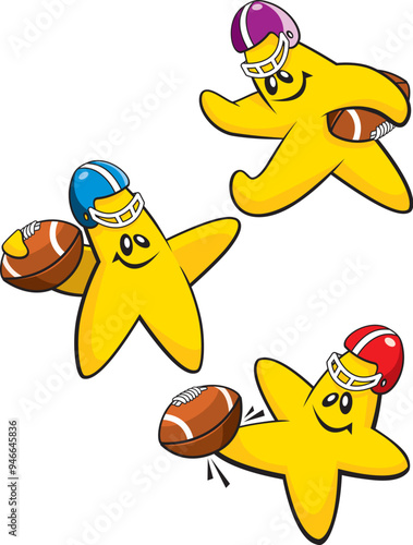 Wallpaper Mural Football All Stars Cartoon Icons Torontodigital.ca