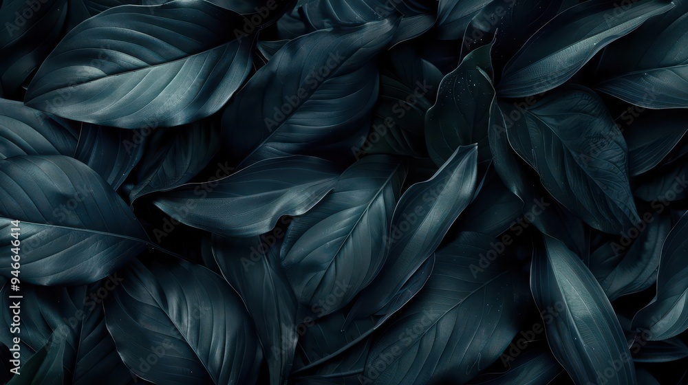 mysterious dark tropical leaves creating an abstract pattern deep shadows and subtle textures forming an enigmatic natureinspired backdrop mysterious dark tropical leaves creating an abstract pattern deep shadows and subtle textures forming an enigmatic natureinspired backdrop