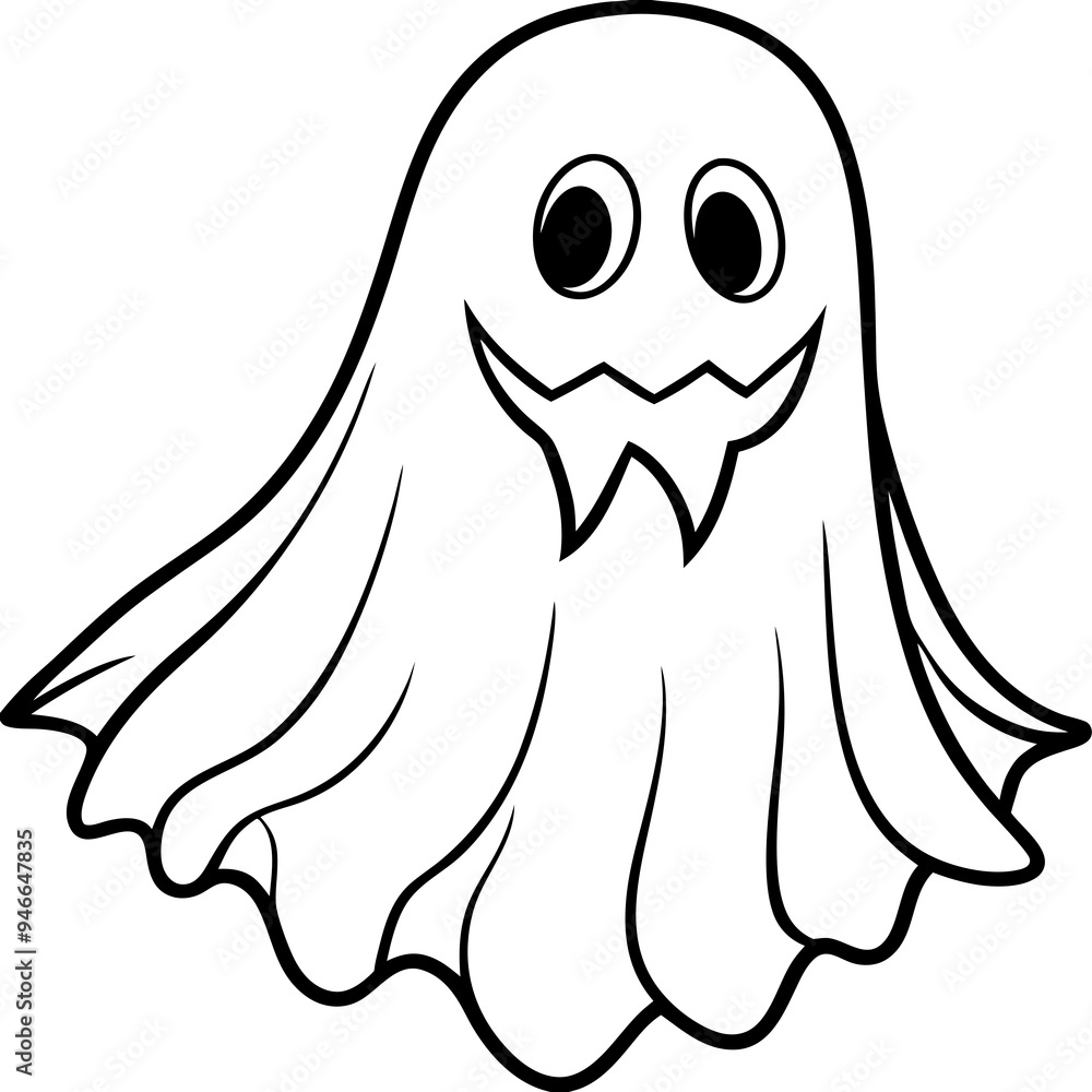 Halloween Ghost Silhouette Black Vector Halloween Ghost Silhouette Black Vector