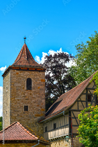 Der Franziskanerturm in der Altstadt von Rothenburg ob der Tauber photo