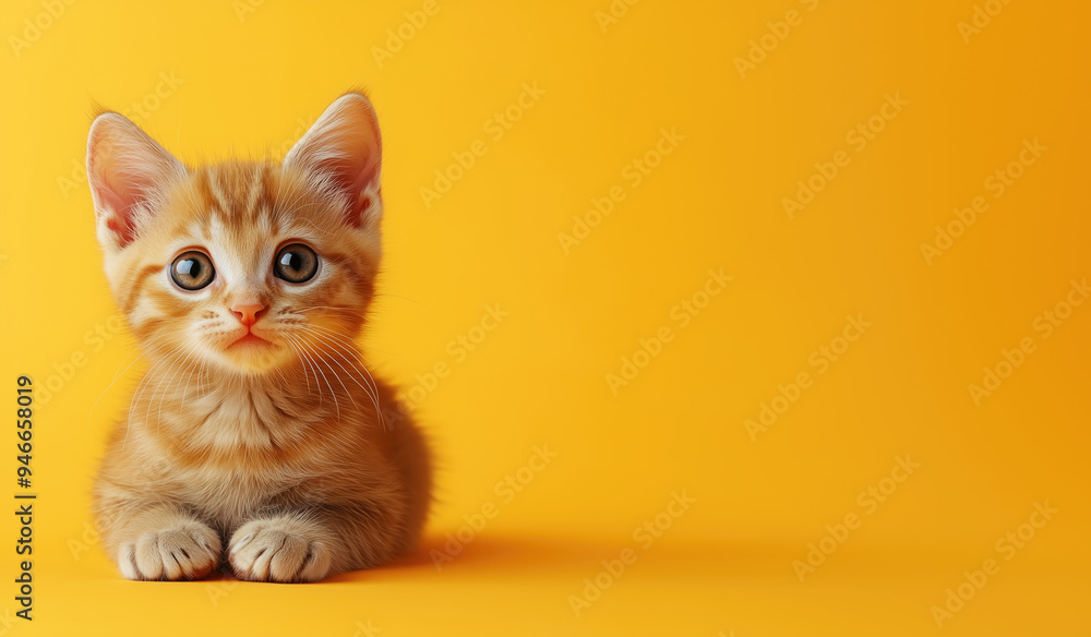 Cute Kittens Frame Blank Background - Space for Text Cute Kittens Frame Blank Background - Space for Text