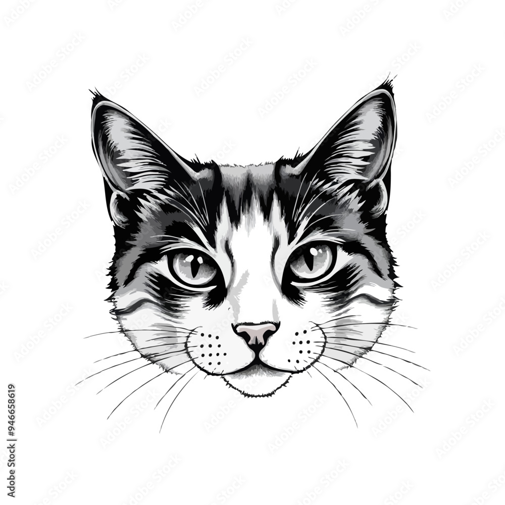 Black cat vector illustration. Cute Cat logo design idea. Adorable pet logo Black cat vector illustration. Cute Cat logo design idea. Adorable pet logo