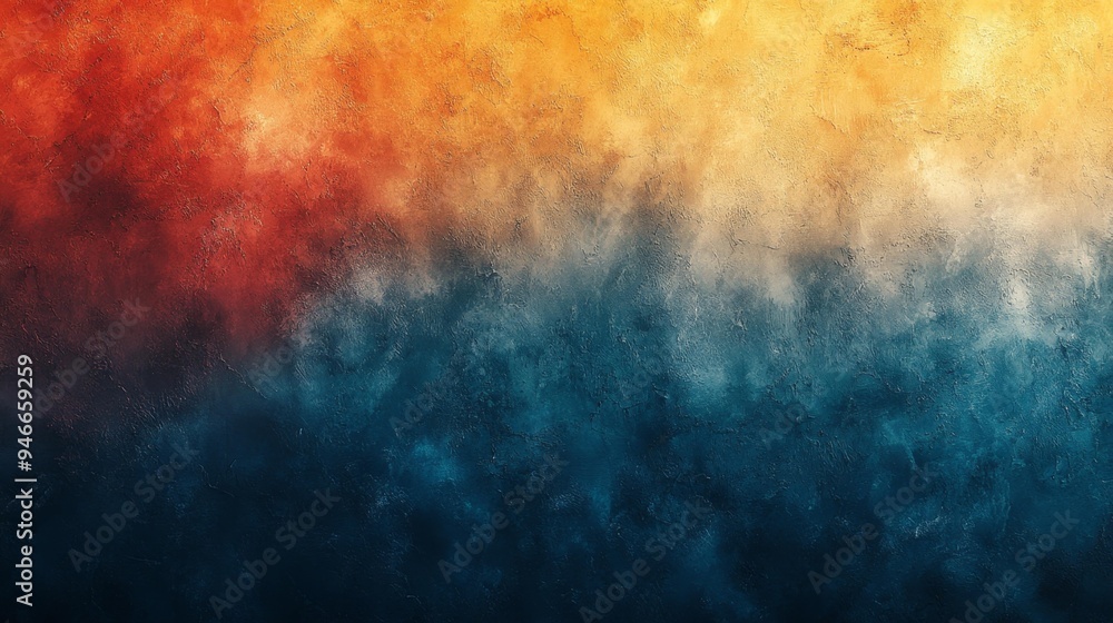 Fototapeta premium Abstract Gradient Texture with Warm and Cool Tones Generative AI