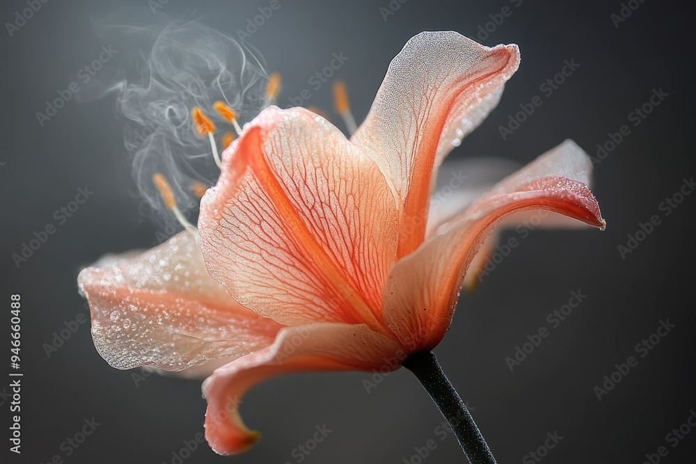 A close-up image of a delicate pink flower with a smoky effect, capturing the beauty and fragility of nature. The flower's intricate details and soft colors symbolize growth, purity, and rebirth. A close-up image of a delicate pink flower with a smoky effect, capturing the beauty and fragility of nature. The flower's intricate details and soft colors symbolize growth, purity, and rebirth.