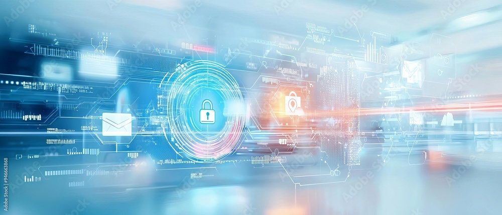 An illustration of a secure data center where multifactor authentication and breach protocols are governed by strict policies An illustration of a secure data center where multifactor authentication and breach protocols are governed by strict policies