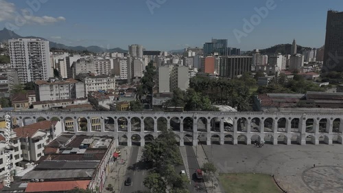 Bela imagem aérea do bairro da Lapa, no Centro do Rio de Janeiro.