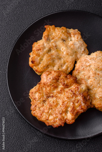 Delicious fried pork or chicken chops breaded with salt and spices