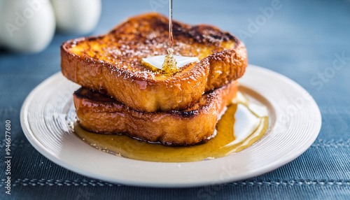 Wallpaper Mural Stack of french toasts with syrup. Tasty food. Sweet breakfast. Torontodigital.ca