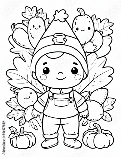  coloring page for toddlers for thanksgiving