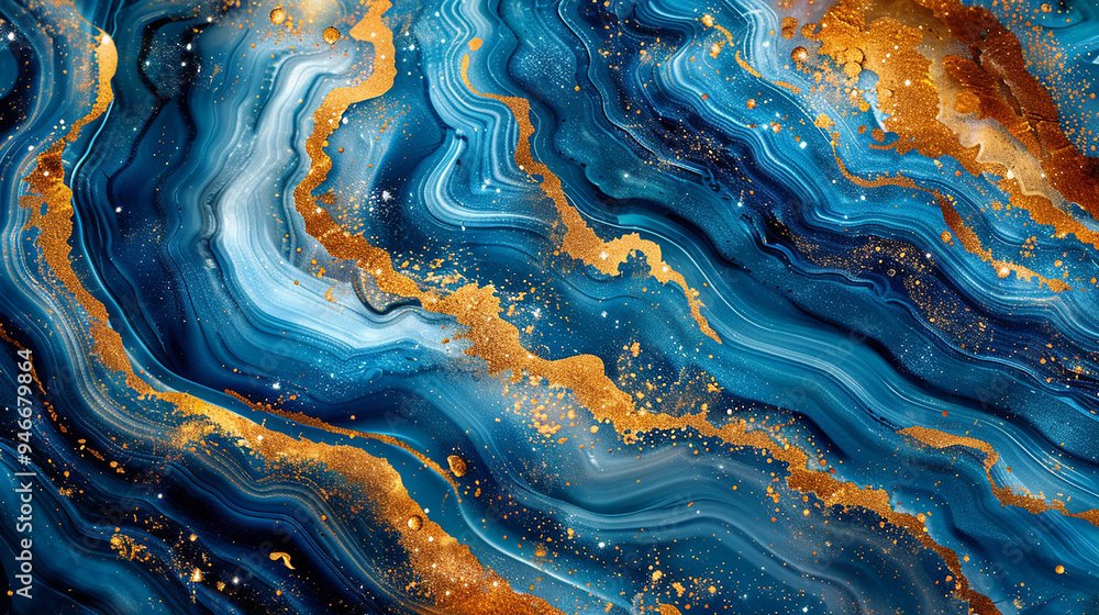 beautiful and luxury blue marble. generative ai beautiful and luxury blue marble. generative ai