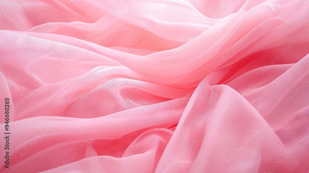 A pink fabric with a blurry design at the bottom A pink fabric with a blurry design at the bottom