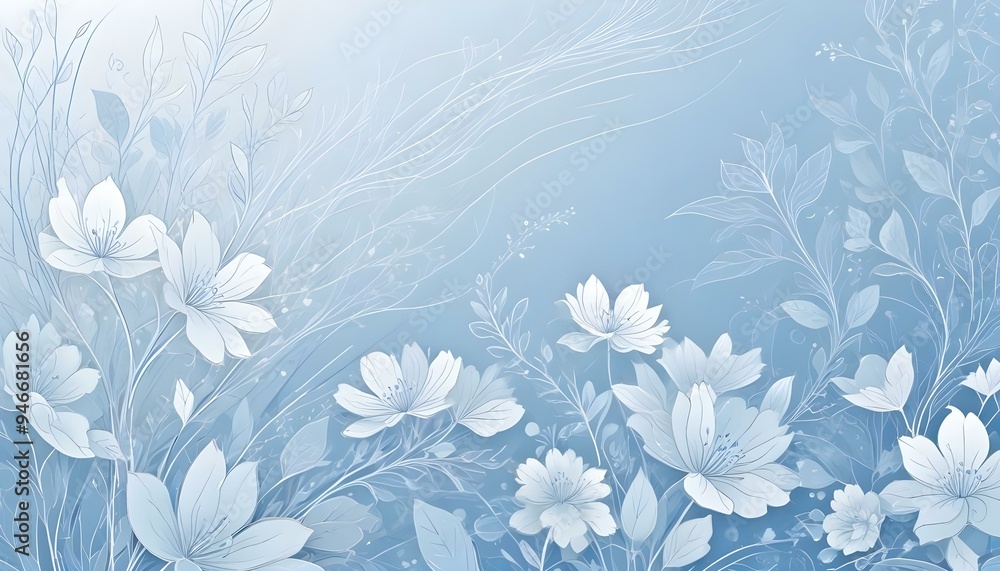 Fototapeta premium floral background with flowers