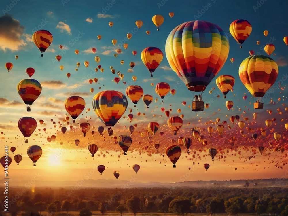 Obraz premium hot air balloon