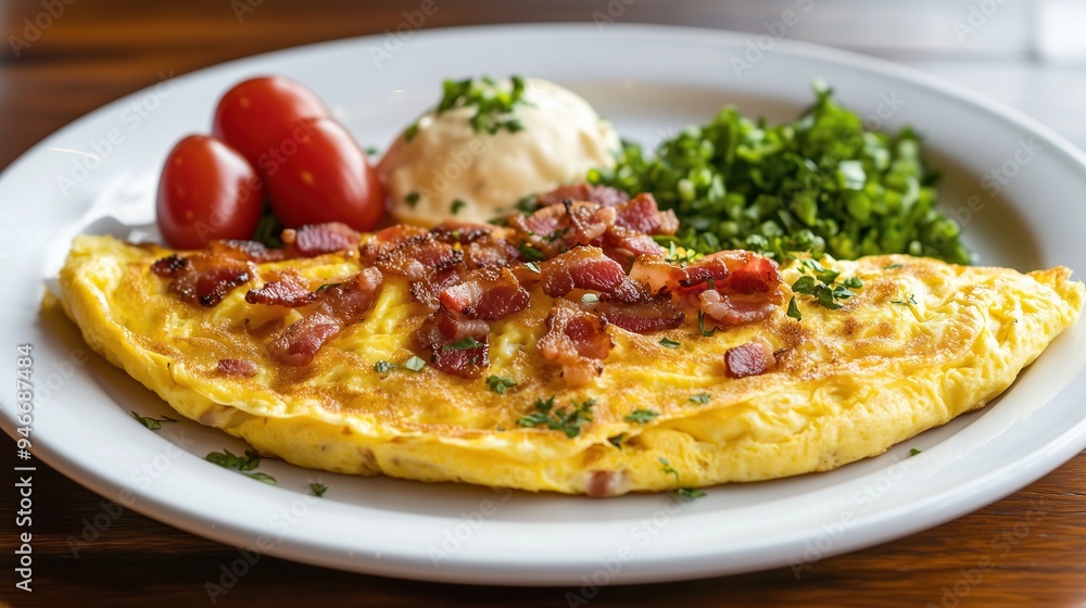 omelet with bacon omelet with bacon