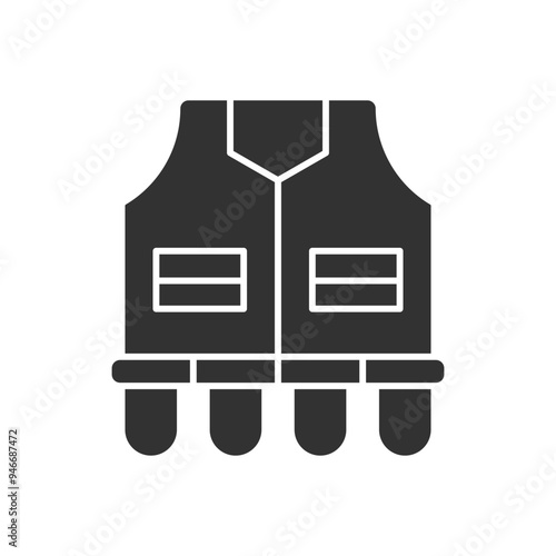 Bulletproof Vest Icon Sign Symbol