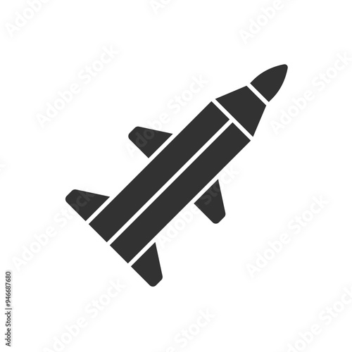 Missile Icon Sign Symbol Vector