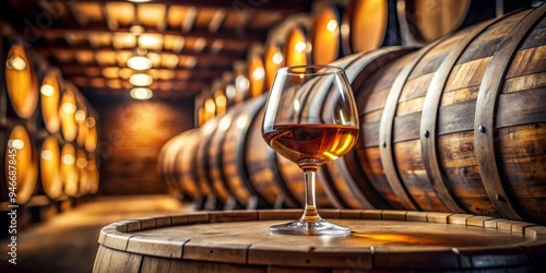 A Glass of Amber Liquid on ...