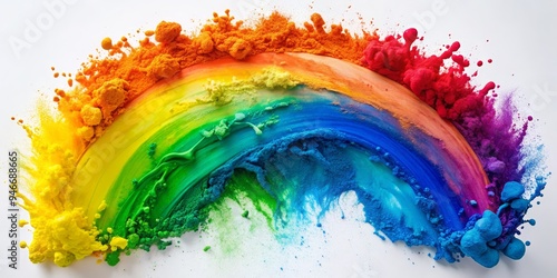A Rainbow of Powdered Paint...