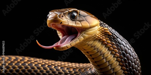 A Venomous Cobra's Strike C...