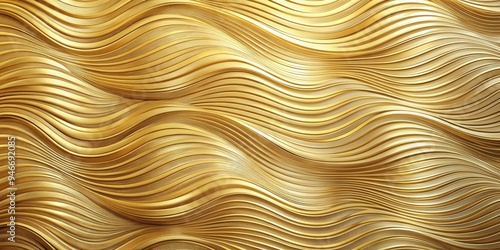 Abstract Golden Waves - 3D ...