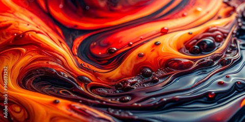 Abstract Swirling Liquid wi...