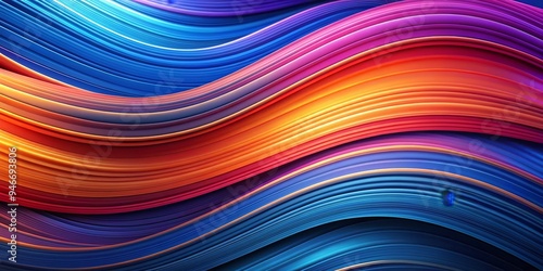 Abstract Waves of Color A D...