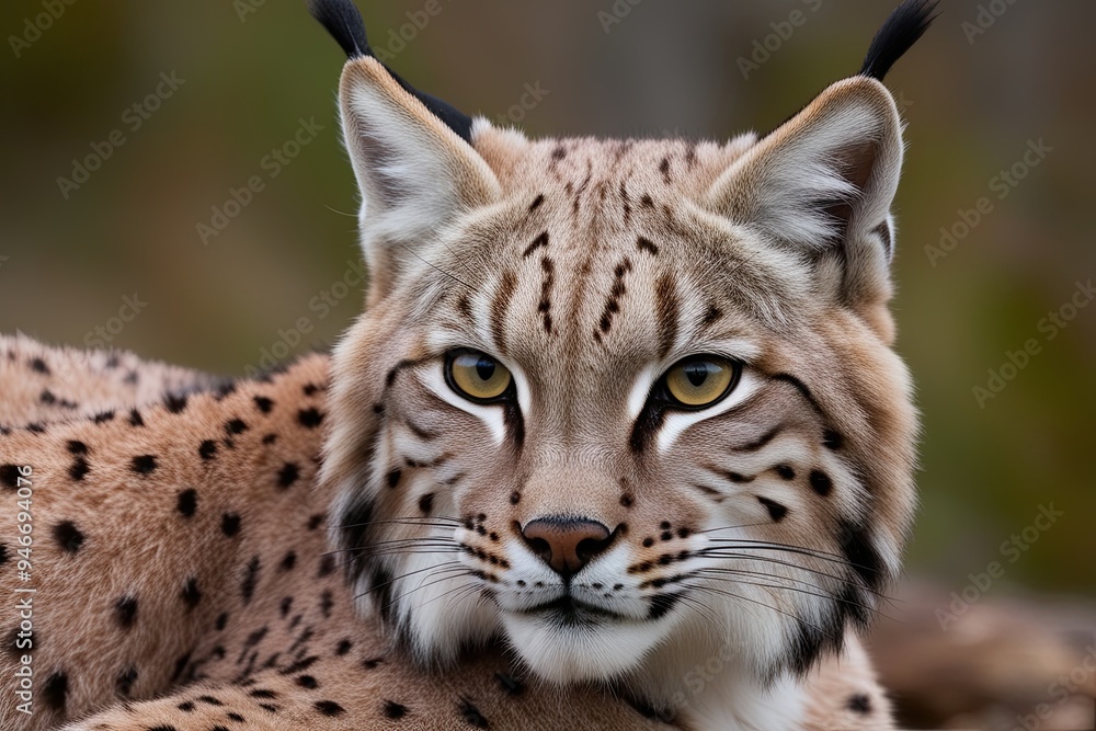 Captivating Close-Up of Lynx Fur Texture and Structure