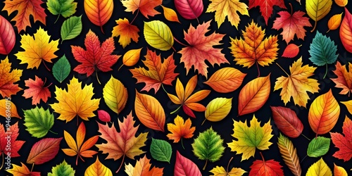 Autumn Leaves Watercolor Pa...