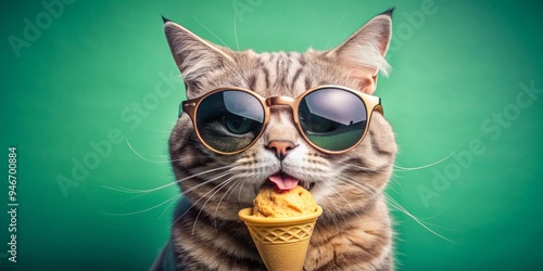 Cool Cat with Sunglasses En...