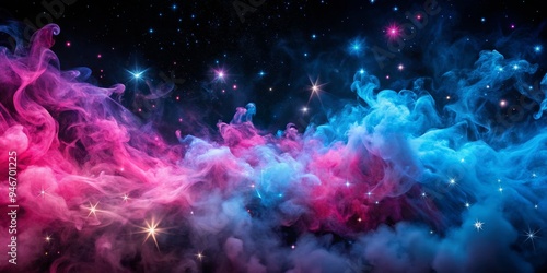 Cosmic Nebula Pink and Blue...