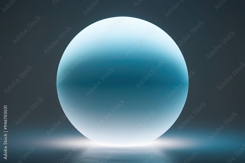 Futuristic Luminous Orb with Ethereal Three Dimensional Gradient Illumination Futuristic Luminous Orb with Ethereal Three Dimensional Gradient Illumination