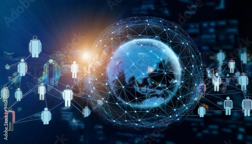 Global Distribution System, a digital network facility. Generated image